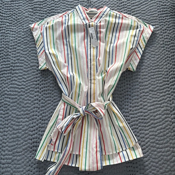 ADORABLE NWT 🌈 multi colored blouse from J Crew. MEDIUM. - Picture 1 of 4